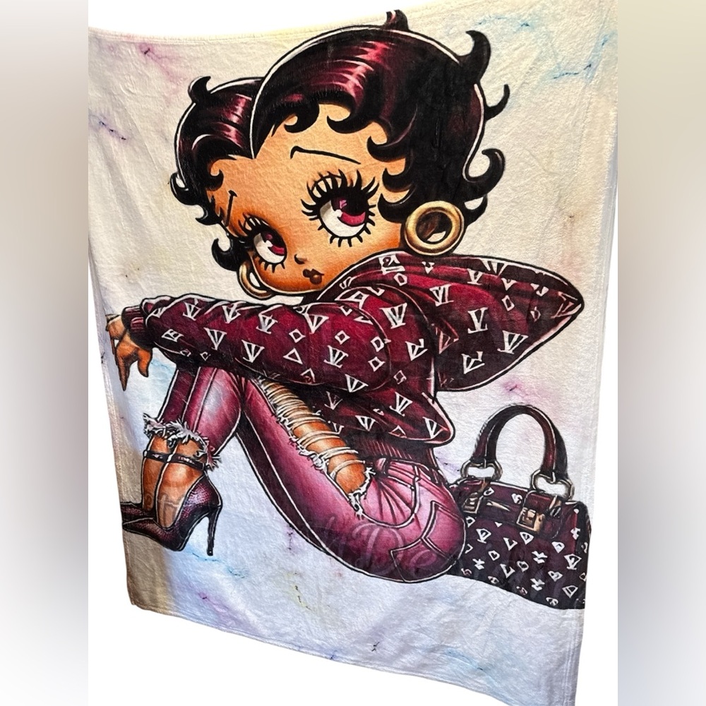 Image of Betty Boop soft style blanket